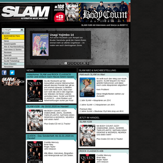 SLAM alternative music magazine - das Musikmagazin im Web