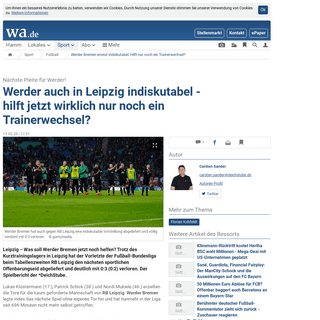 A complete backup of www.wa.de/sport/fussball/werder-bremen-rb-leipzig-live-ticker-tore-news-startelf-live-bundesliga-florian-ko