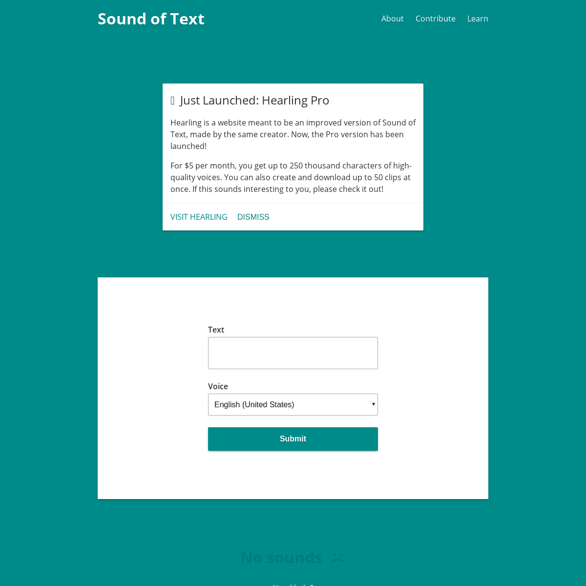 A complete backup of soundoftext.com