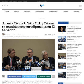 A complete backup of www.articulo66.com/2020/02/24/alianza-civica-unab-cxl-y-yatama-se-reuniran-con-eurodiputados-en-el-salvador