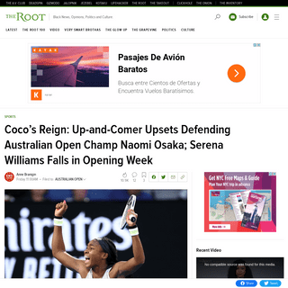 A complete backup of www.theroot.com/coco-s-reign-up-and-comer-upsets-defending-australian-1841201304