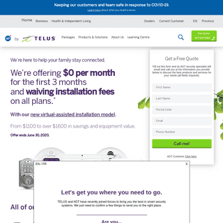 Discover ADT Best Reliable Home Security Systems - ADT by TELUS Canada