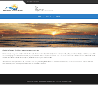 A complete backup of friendsofsuncoastwaters.com