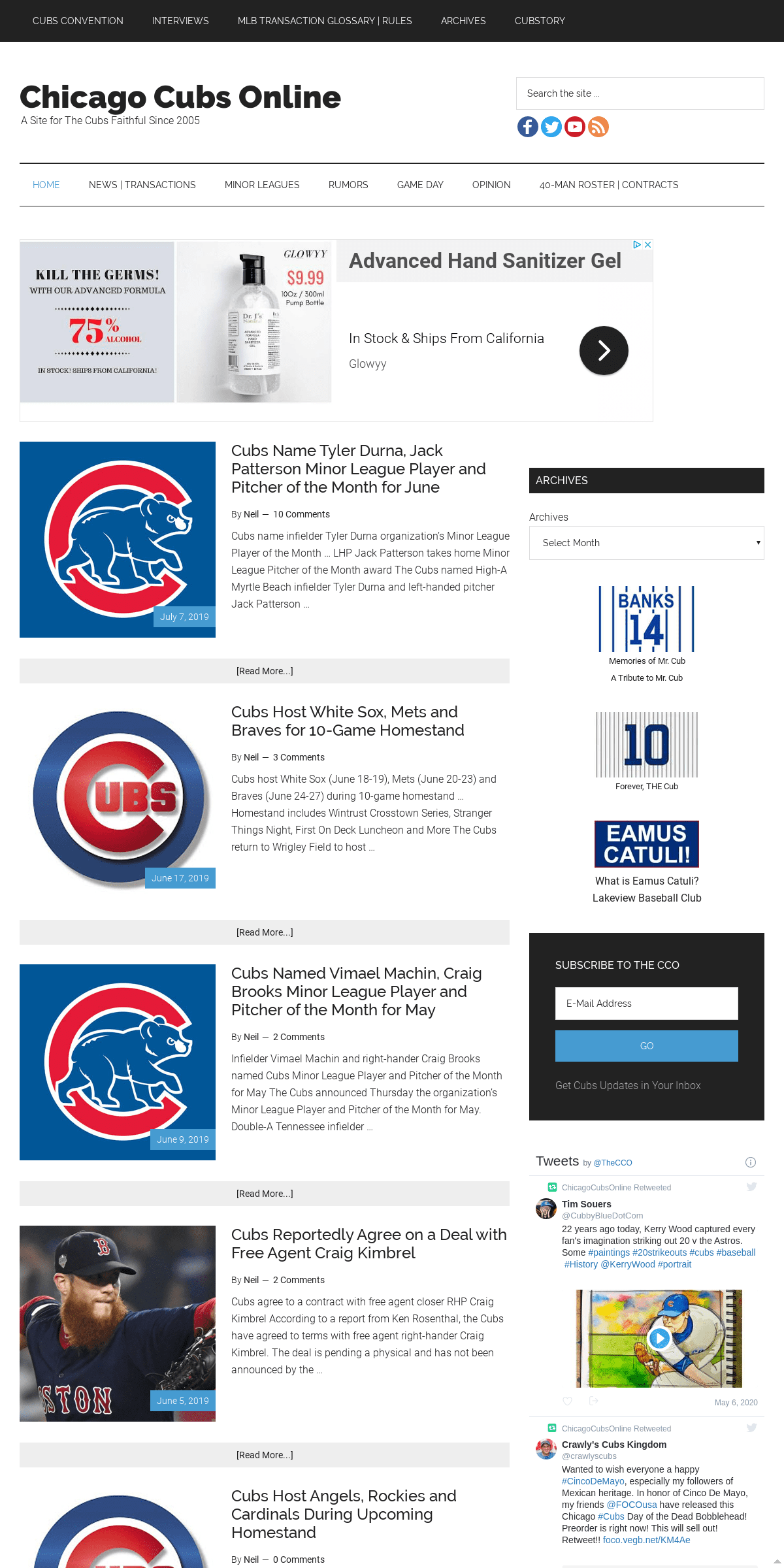 A complete backup of chicagocubsonline.com