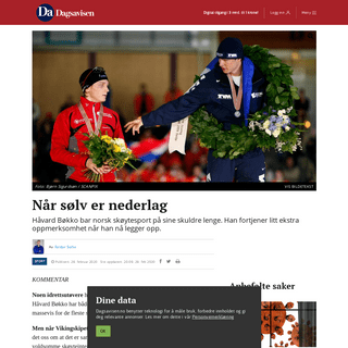 A complete backup of www.dagsavisen.no/sport/nar-solv-er-nederlag-1.1672871