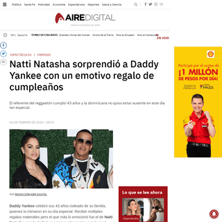 Natti Natasha sorprendiÃ³ a Daddy Yankee con un emotivo regalo de cumpleaÃ±os - Famosos