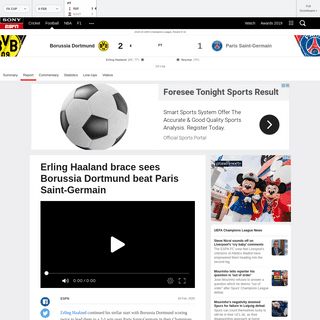 Borussia Dortmund vs. Paris Saint-Germain - Football Match Report - February 19, 2020 - ESPN