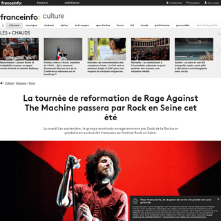 A complete backup of www.francetvinfo.fr/culture/musique/rock/la-tournee-de-reformation-de-rage-against-the-machine-passera-par-