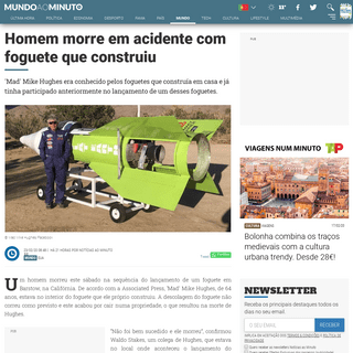 A complete backup of www.noticiasaominuto.com/mundo/1419574/homem-morre-em-acidente-com-foguete-que-construiu