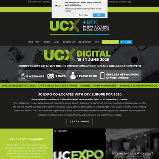 A complete backup of ucexpo.co.uk