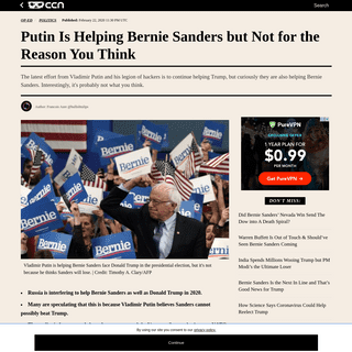 A complete backup of www.ccn.com/putin-helping-bernie-sanders-not-for-the-reason-you-think/