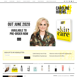 Caroline Hirons - Beauty and Lifestyle from skincare expert Caroline Hirons