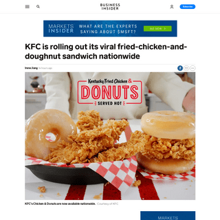 A complete backup of www.businessinsider.com/kfc-chicken-and-donuts-sandwich-basket-launches-nationwide-2020-2