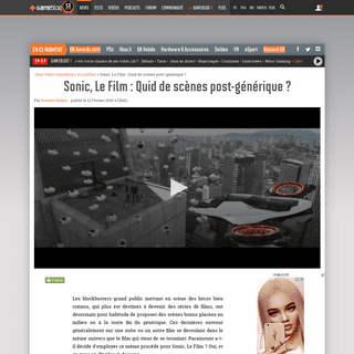 A complete backup of www.gameblog.fr/news/88605-sonic-le-film-quid-de-scenes-post-generique