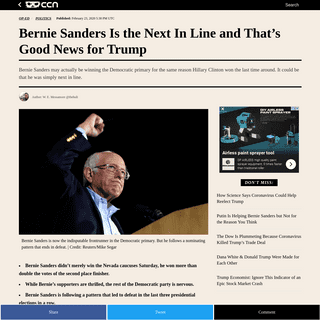A complete backup of www.ccn.com/bernie-sanders-is-the-next-in-line-and-thats-good-news-for-trump/