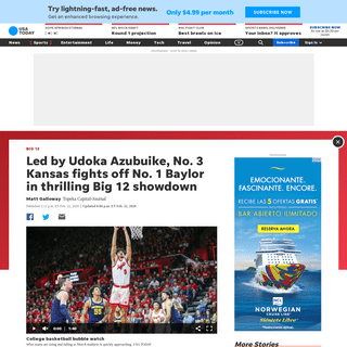 A complete backup of www.usatoday.com/story/sports/ncaab/big12/2020/02/22/college-basketball-no-3-kansas-upsets-no-1-baylor/4842