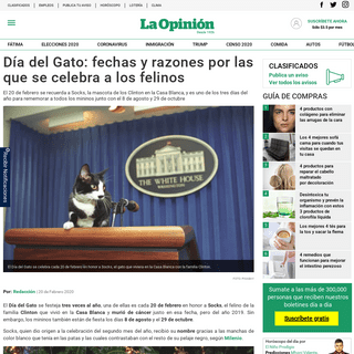 A complete backup of laopinion.com/2020/02/20/dia-del-gato-fechas-y-razones-por-las-que-se-celebra-a-los-felinos/
