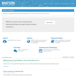 A complete backup of matsim.org