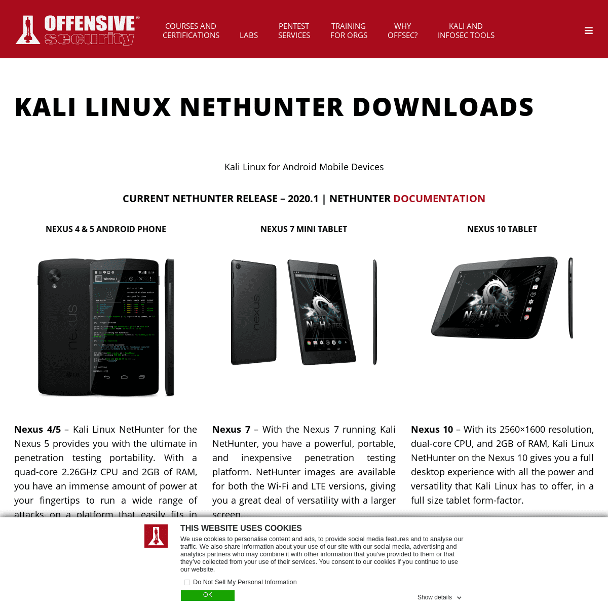 A complete backup of nethunter.com