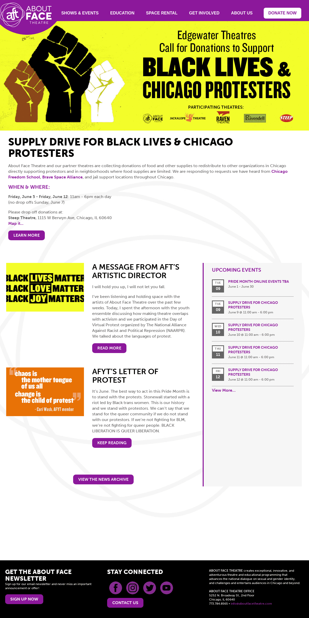 A complete backup of aboutfacetheatre.com