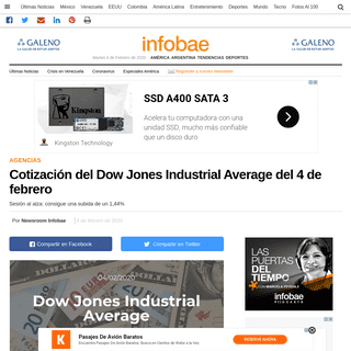 A complete backup of www.infobae.com/america/agencias/2020/02/04/cotizacion-del-dow-jones-industrial-average-del-4-de-febrero/