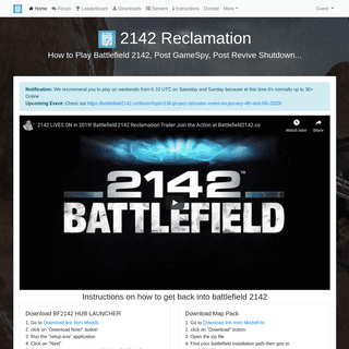 A complete backup of battlefield2142.co