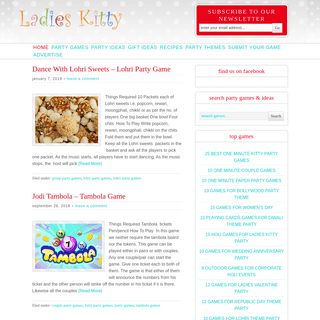 Ladies Kitty - Kitty Party Games - One Minute Party Games - Games For Kids - Couple Party Games - Birthday Party Games - Icebrea