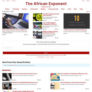 A complete backup of africanexponent.com