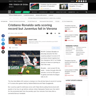 A complete backup of timesofindia.indiatimes.com/sports/football/top-stories/cristiano-ronaldo-sets-scoring-record-but-juventus-