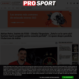 A complete backup of www.prosport.ro/fotbal-intern/adrian-petre-inainte-de-fcsb-chindia-targoviste-totul-e-ca-la-carte-aici-sunt