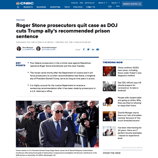 A complete backup of www.cnbc.com/2020/02/11/trump-ally-roger-stone-will-get-lower-prison-sentence-recommendation.html
