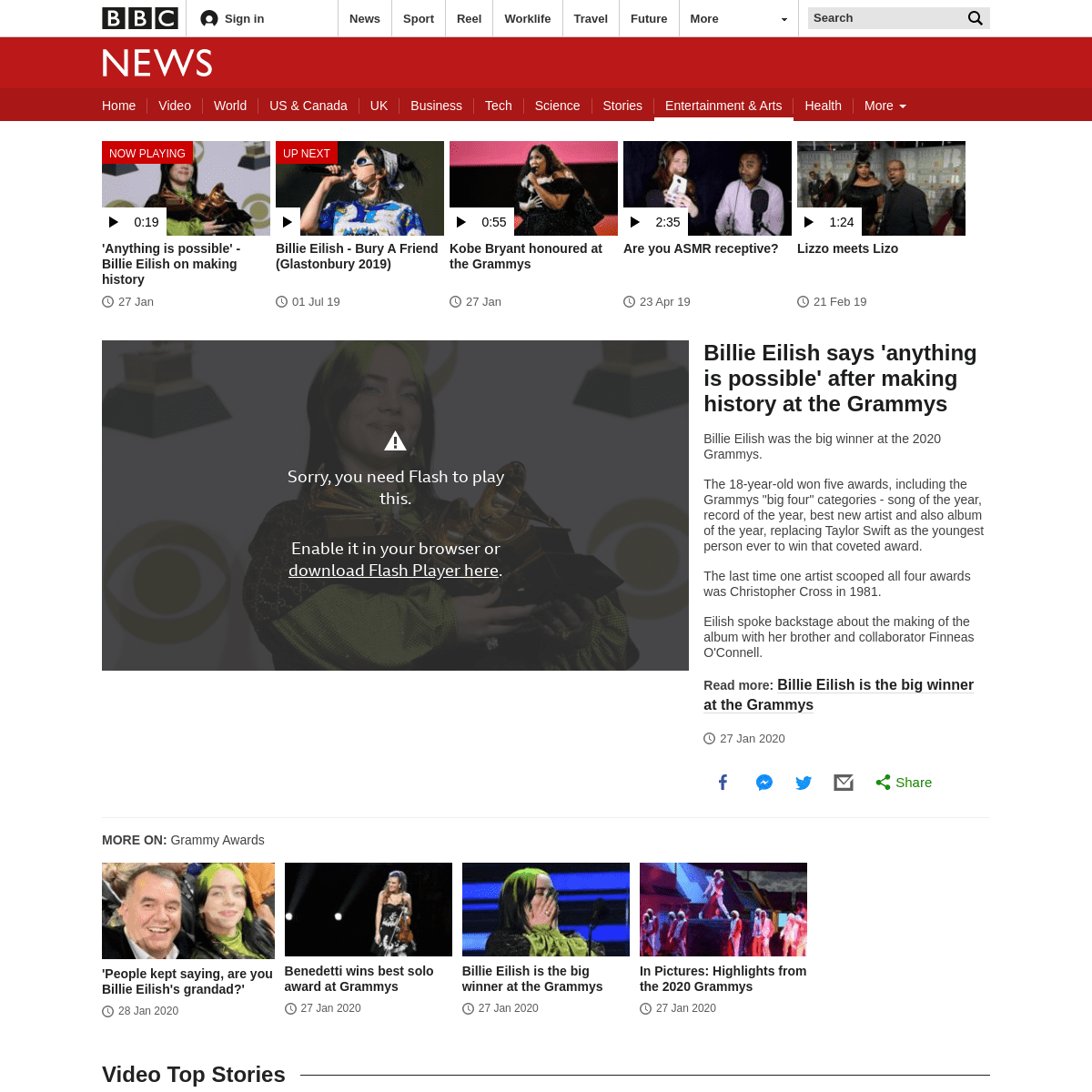 A complete backup of www.bbc.co.uk/news/av/entertainment-arts-51263339/billie-eilish-says-anything-is-possible-after-making-hist