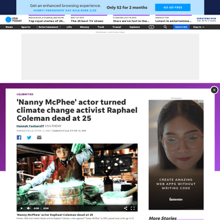 A complete backup of www.usatoday.com/story/entertainment/celebrities/2020/02/11/nanny-mcphee-actor-climate-activist-raphael-col