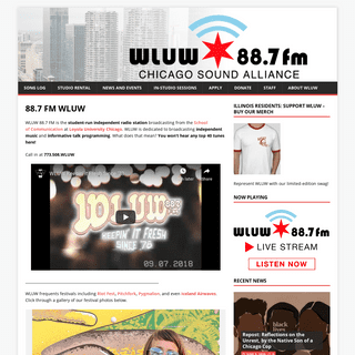 WLUW 88.7FM - Chicago Sound Alliance