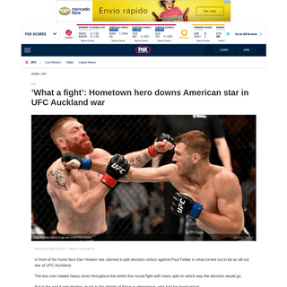 A complete backup of www.foxsports.com.au/ufc/what-a-fight-hometown-hero-downs-american-star-in-ufc-auckland-war/news-story/8fb1