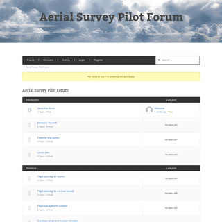 Aerial Survey Pilot Forum