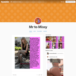 A complete backup of mr-to-missy.tumblr.com