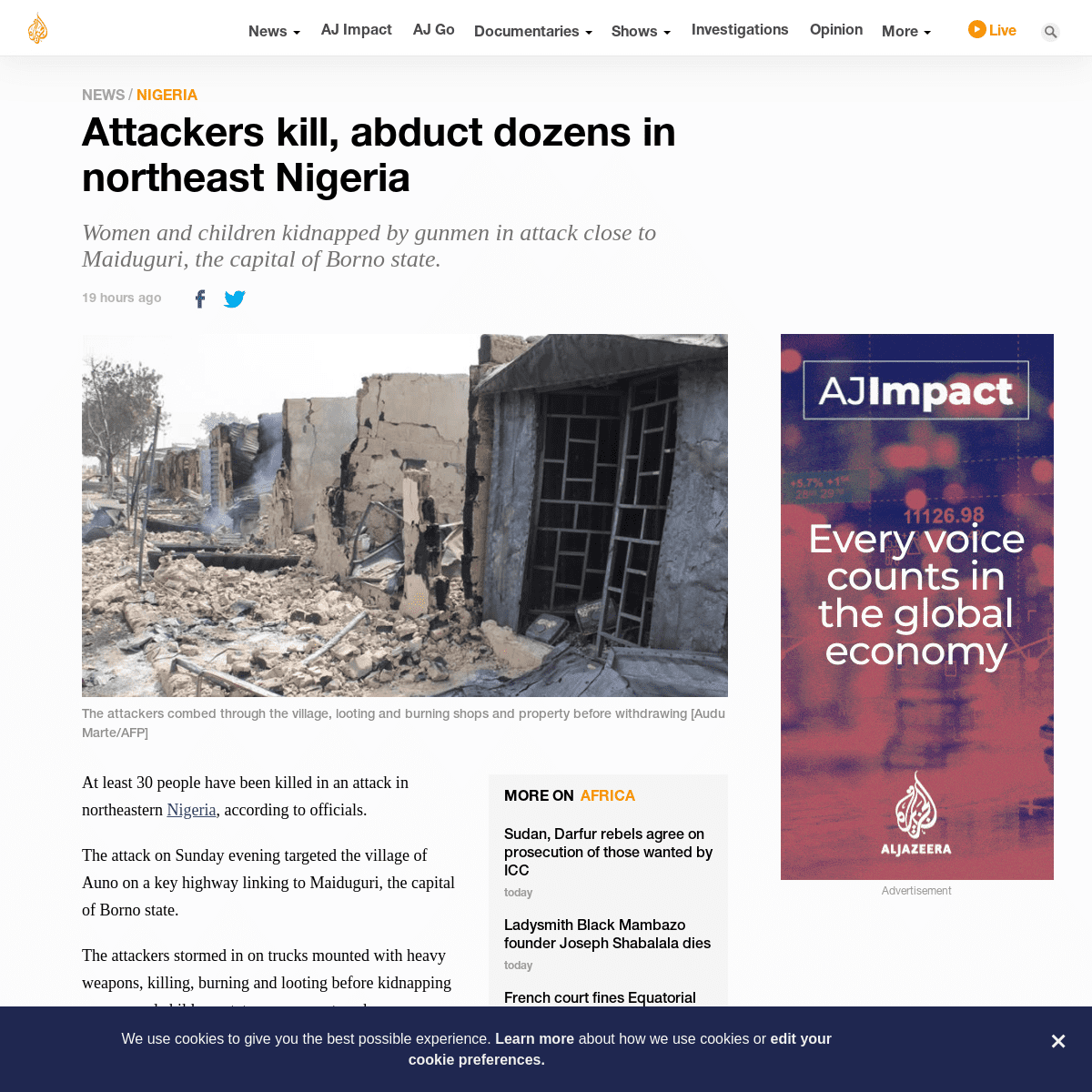 A complete backup of www.aljazeera.com/news/2020/02/attackers-kill-abduct-dozens-northeast-nigeria-200210194248357.html