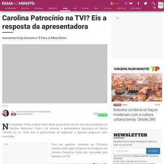 A complete backup of www.noticiasaominuto.com/fama/1418395/carolina-patrocinio-na-tvi-eis-a-resposta-da-apresentadora