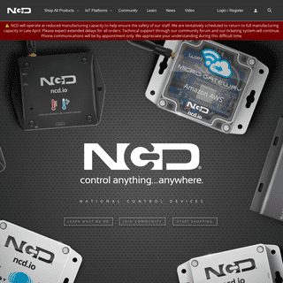 NCD Manufactures Plug and Play Hardware for IoT & Industrial Automation