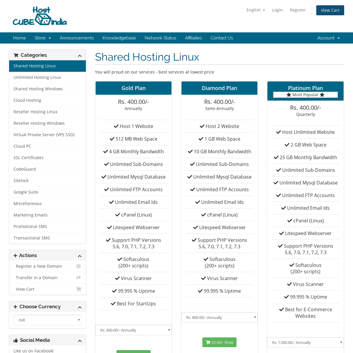 A complete backup of cubehostindia.com