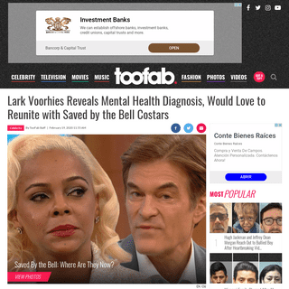 A complete backup of toofab.com/2020/02/19/lark-voorhies-dr-oz-interview-saved-by-the-bell/