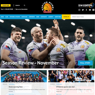 A complete backup of exeterchiefs.co.uk