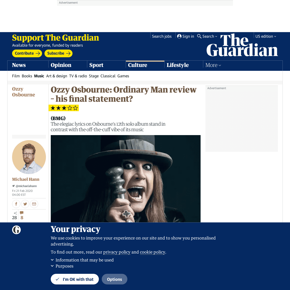 A complete backup of www.theguardian.com/music/2020/feb/21/ozzy-osbourne-ordinary-man-review-bmg