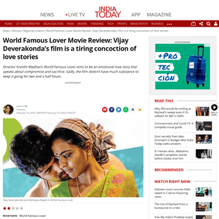 A complete backup of www.indiatoday.in/movies/regional-cinema/story/world-famous-lover-movie-review-vijay-deverakonda-s-film-is-