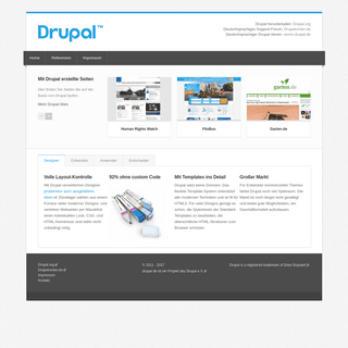 A complete backup of drupal.de