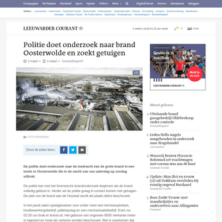 A complete backup of www.lc.nl/friesland/ooststellingwerf/Politie-doet-onderzoek-naar-brand-Oosterwolde-en-zoekt-getuigen-254074