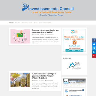 A complete backup of investissements-conseil.fr