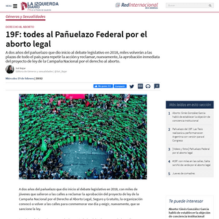 A complete backup of www.laizquierdadiario.com/19F-todes-al-Panuelazo-Federal-por-el-aborto-legal