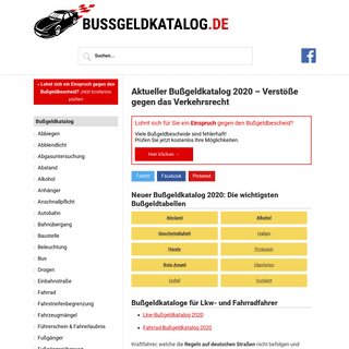 A complete backup of bussgeldkatalog.de